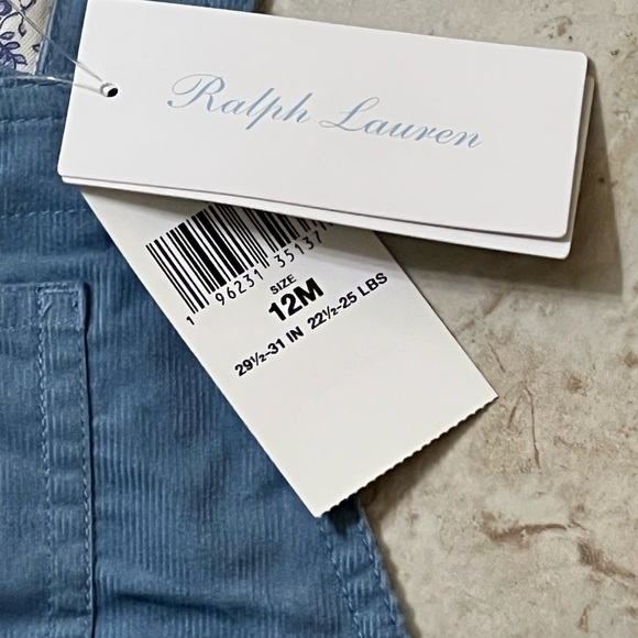 NWT Ralph Lauren Girl’s Overalls. Size: 12 month. - Picture 4 of 6
